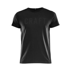 craft moška bombažna majica s kratkimi rokavi deft black