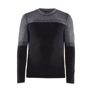 craft moška majica z dolgimi rokavi warm intensity black