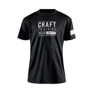 craft otroška majica s kratkimi rokavi focus black