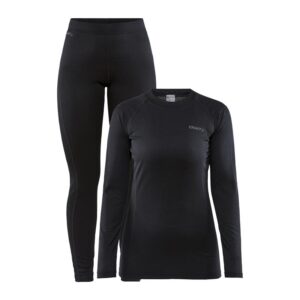 CRAFT ŽENSKI SET CORE WARM BASELAYER BLACK - AKTIVNO PERILO