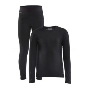 CRAFT OTROŠKI SET CORE WARM BASELAYER SET BLACK -AKTIVNO PERILO