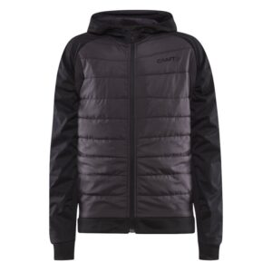 CRAFT OTROŠKA IZOLACIJSKA VODOODPORNA JAKNA ADV INSULATE HOOD JACKET JUNIOR BLACK ZA NAJSTNIKE