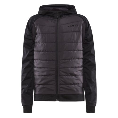 CRAFT OTROŠKA IZOLACIJSKA VODOODPORNA JAKNA ADV INSULATE HOOD JACKET JUNIOR BLACK ZA NAJSTNIKE