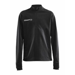 CRAFT OTROŠKI ŠPORTNI PULI Z ZADRGO EVOLVE HALFZIP JUNIOR BLACK