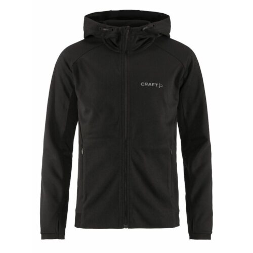 CRAFT OTROŠKA FUNKCIJSKA ŠPORTNA JOPICA EVOLVE HOOD JACKET JR BLACK ZA NAJSTNIKE