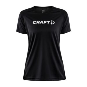 CRAFT ŽENSKA MAJICA S KRATKIMI ROKAVI CORE ESSENCE LOGO TEE BLACK