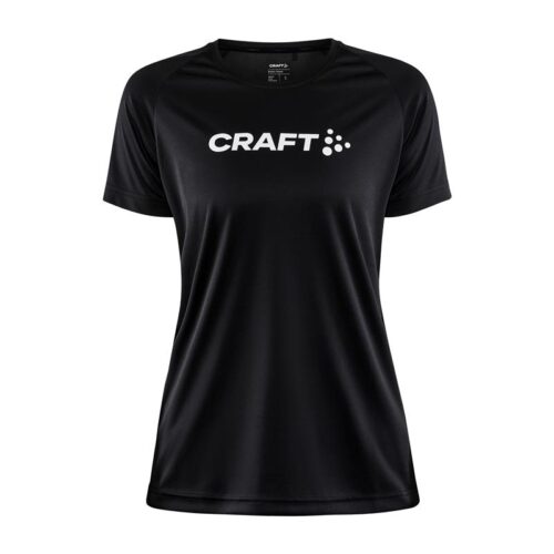 CRAFT ŽENSKA MAJICA S KRATKIMI ROKAVI CORE ESSENCE LOGO TEE BLACK