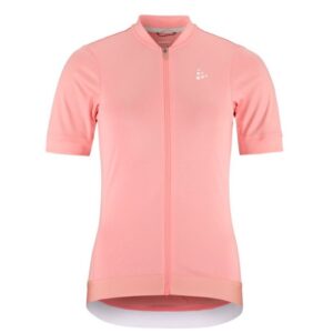 CRAFT ŽENSKA KOLESARSKA MAJICA S KRATKIMI ROKAVI CORE ESSENCE JERSEY REGULAR FIT PEONY