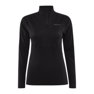 CRAFT ŽENSKA VOLNENA 42% MERINO MAJICA PULI ADV WOOL MERINO HZ BLACK - AKTIVNO PERILO