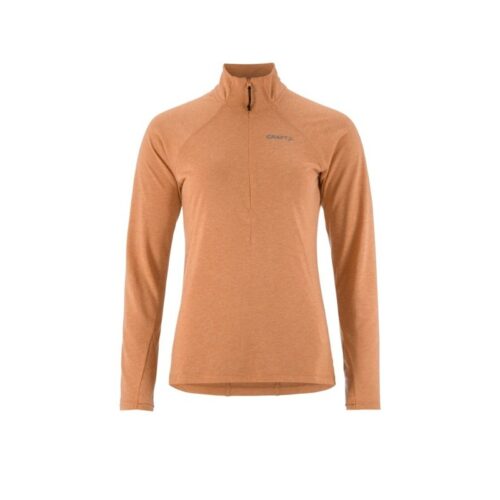 CRAFT ŽENSKA 20% MERINO VOLNENA PULI MAJICA Z DOLGIMI ROKAVI ADV SUBZ WOOL TEE SYRUP/MELANG