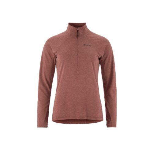 CRAFT ŽENSKA 20% MERINO VOLNENA PULI MAJICA Z DOLGIMI ROKAVI ADV SUBZ WOOL TEE ROSE BROWN/MELANGE