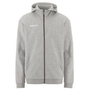 CRAFT MOŠKA BOMBAŽNA JOPICA Z ZADRGO COMMUNITY 2.0. LOGO FZ HOODIE GREY MELANGE