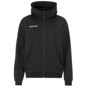 CRAFT ŽENSKA JOPICA Z ZADRGO COMMUNITY 2.0. LOGO FZ HOODIE BLACK