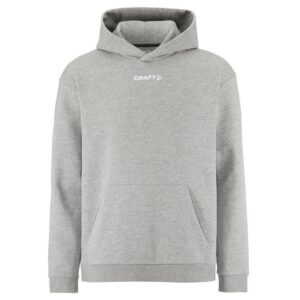 CRAFT MOŠKI BOMBAŽEN PULOVER COMMUNITY 2.0. LOGO HOODIE GREY MELANGE