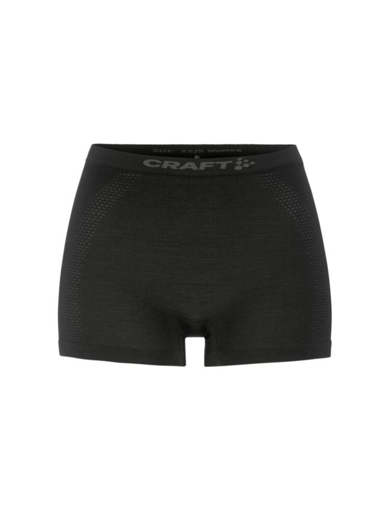 CRAFT 35% VOLNENE ŽENSKE BREZŠIVNE BOKSARICE WOOL SEAMLESS BOXER BLACK
