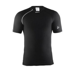 craft moška majica s kratkimi rokavi be active extreme black-aktivno perilo