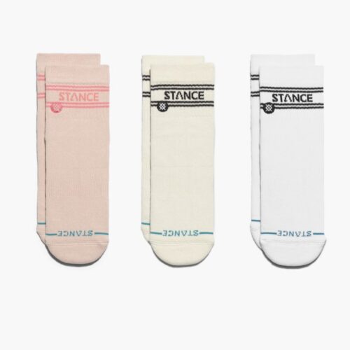 STANCE NOGAVICE  BASIC QUARTER 3 PACK QUARTER PINK