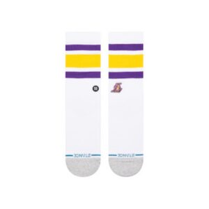 stance nba nogavice crew vintage lal white