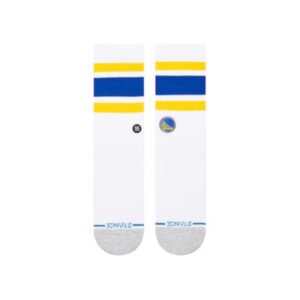 stance nba nogavice crew vintage gsw white