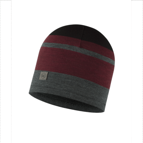 buff® volnena kapa merino move black