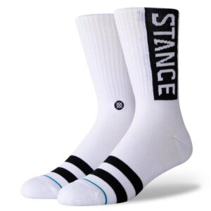 stance nogavice og crew white