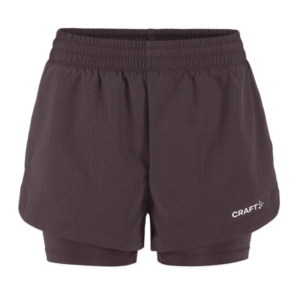 CRAFT ŽENSKE KRATKE HLAČE ADV ESSENCE 2-IN-1 SHORTS 2 TEMNO VIJOLIČNA DK PLUM
