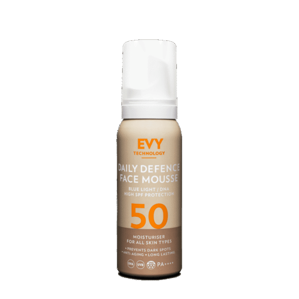 Evy Technology Daily Defense Face Mousse SPF 50 - multifunkcijska nega obraza 4v1 z zaščito SPF 50 75 ML